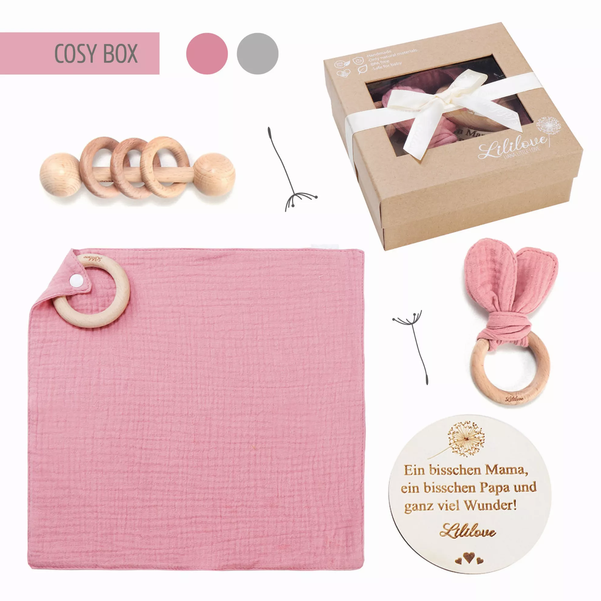 Geschenkset - Cosy Box - dark pink