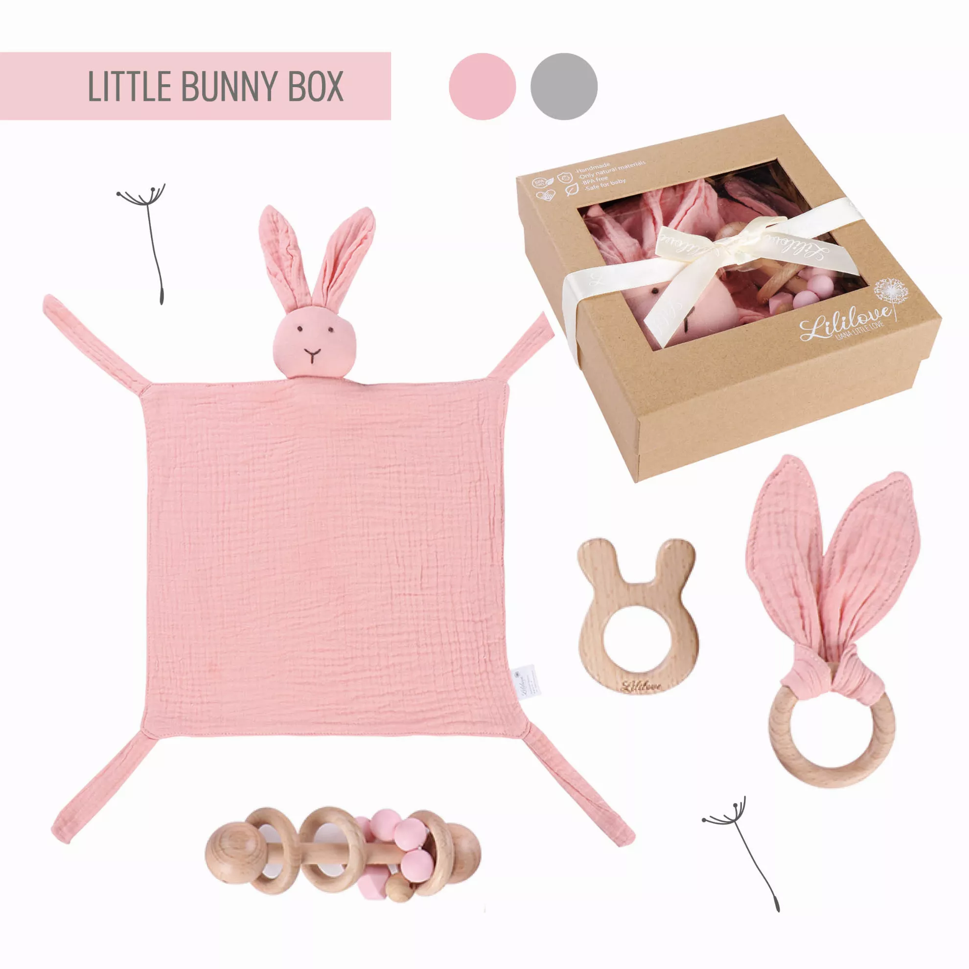 Geschenkset - Little Bunny Box - rose