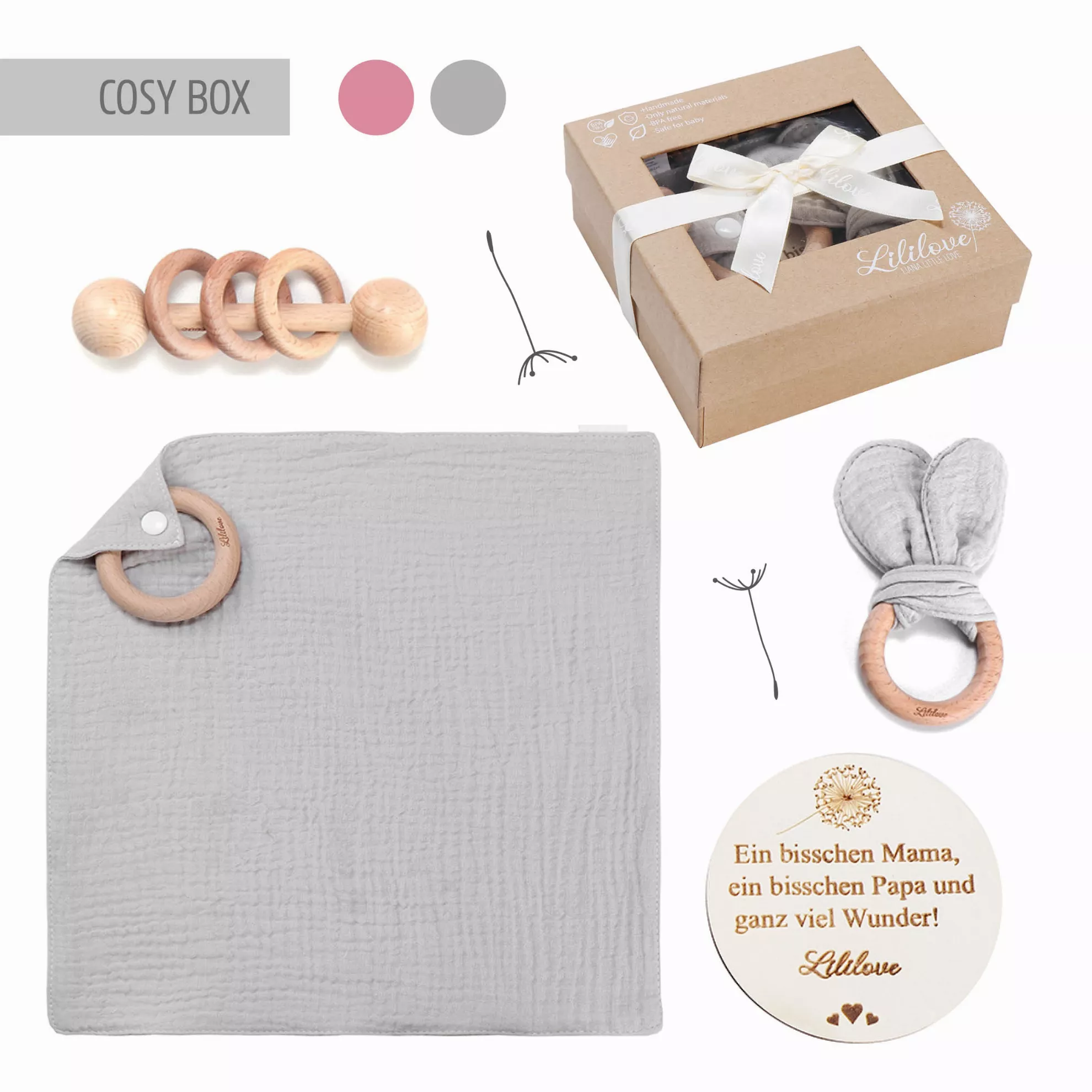Geschenkset - Cosy Box - grey