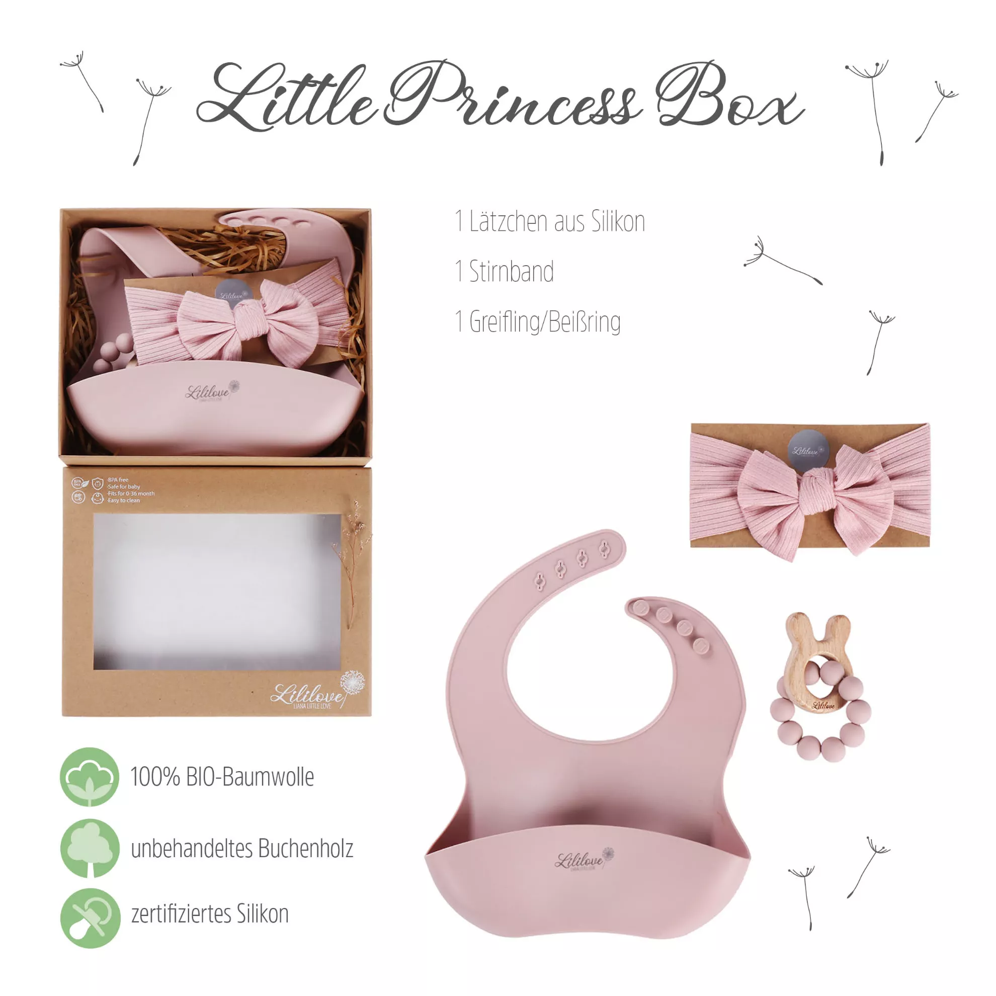 Geschenkset - Little Princess Box - rose