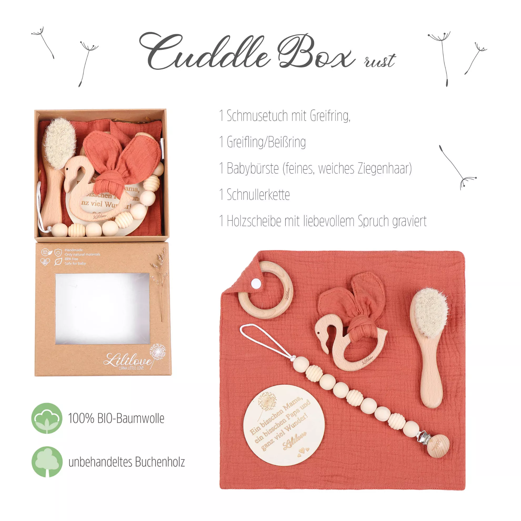 Geschenkset - Cuddle Box - rust