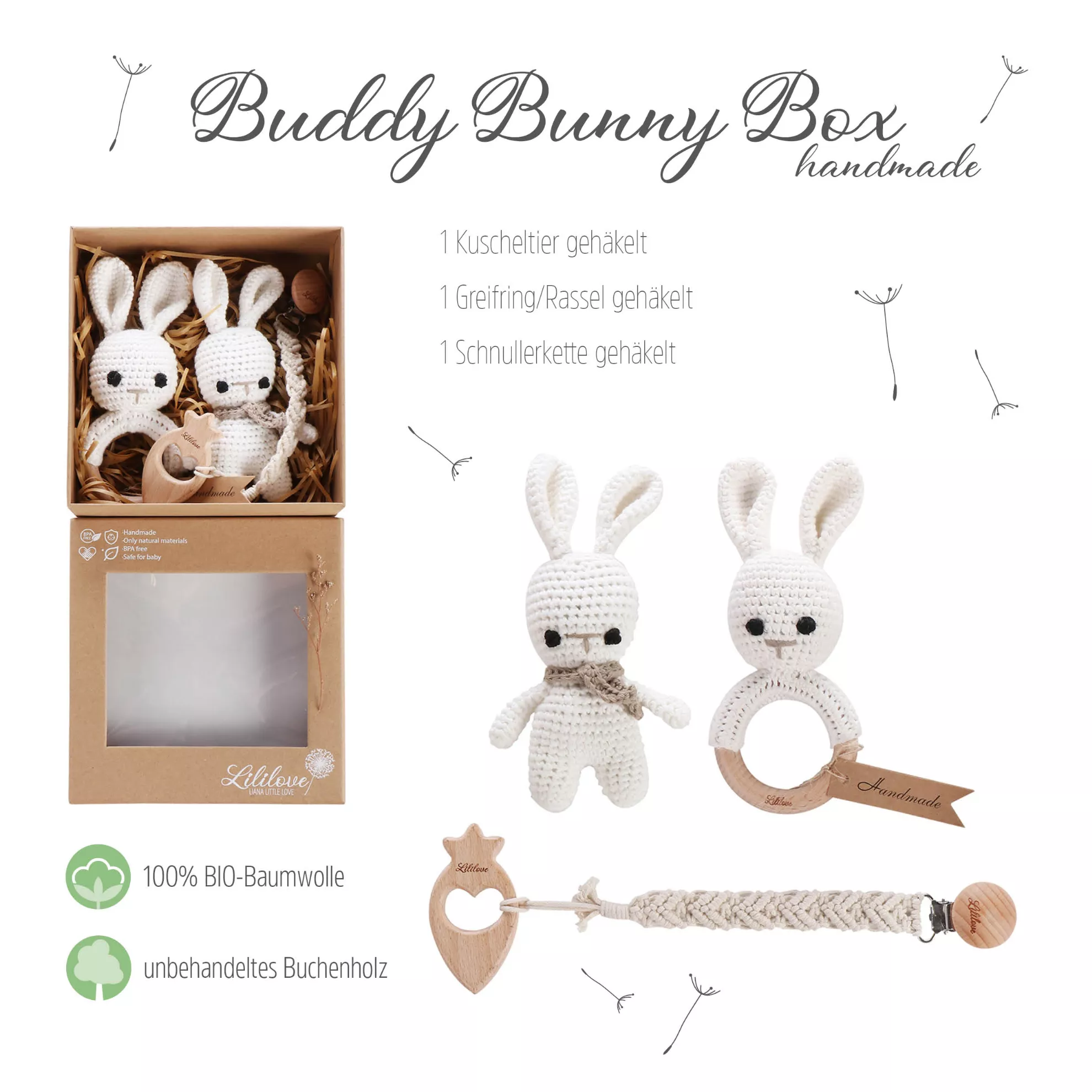 Geschenkset - Buddy Bunny Box - handmade